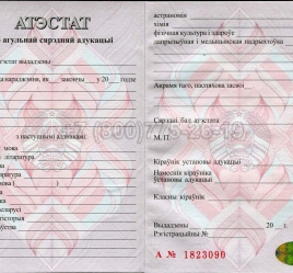 Аттестат о Полном Среднем Образовании Беларуси 2024г в Ижевске
